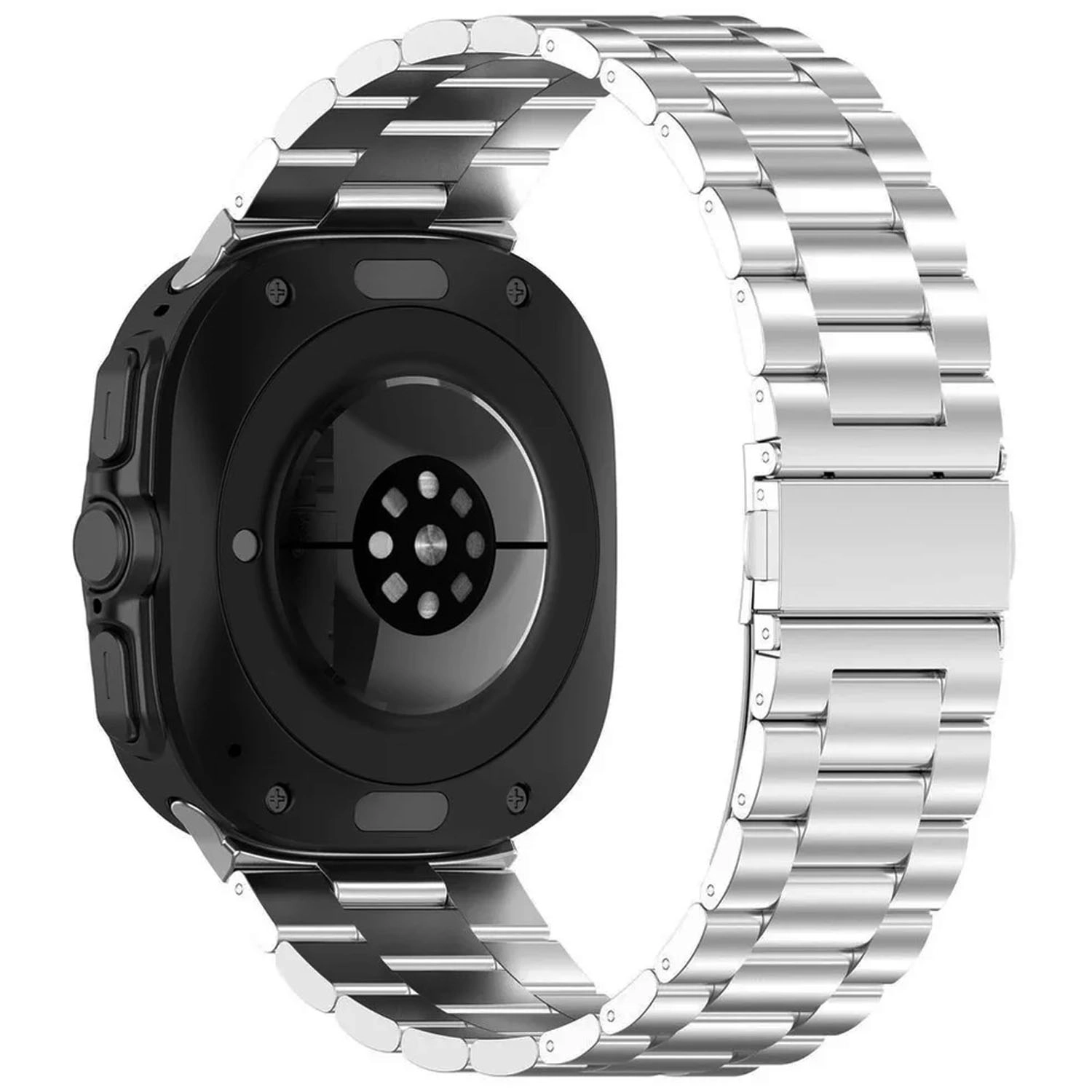 Forzacase Samsung Galaxy Watch 8 Ultra 47mm ile uyumlu Metal Baklalı Kordon Kayış - FC1106