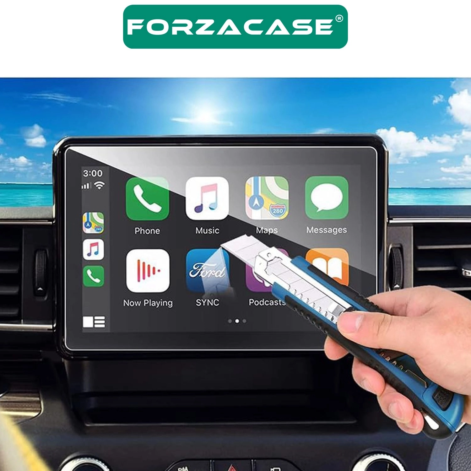 Forzacase Honda Civic 2021-2025 Navigasyon Multimedya uyumlu Nano Ekran Koruyucu Film - FC1117