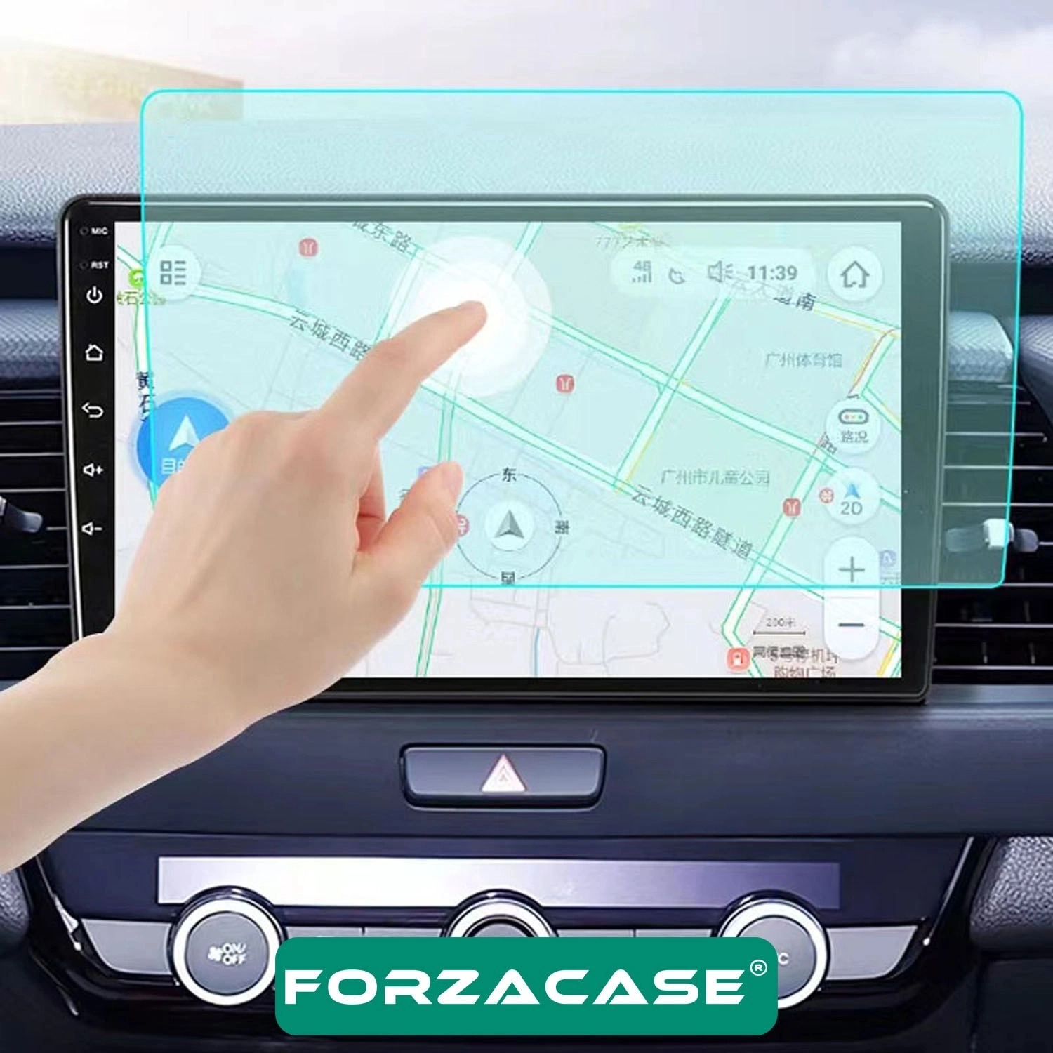 Forzacase Tesla Model X Navigasyon Multimedya uyumlu Nano Ekran Koruyucu Film - FC1117