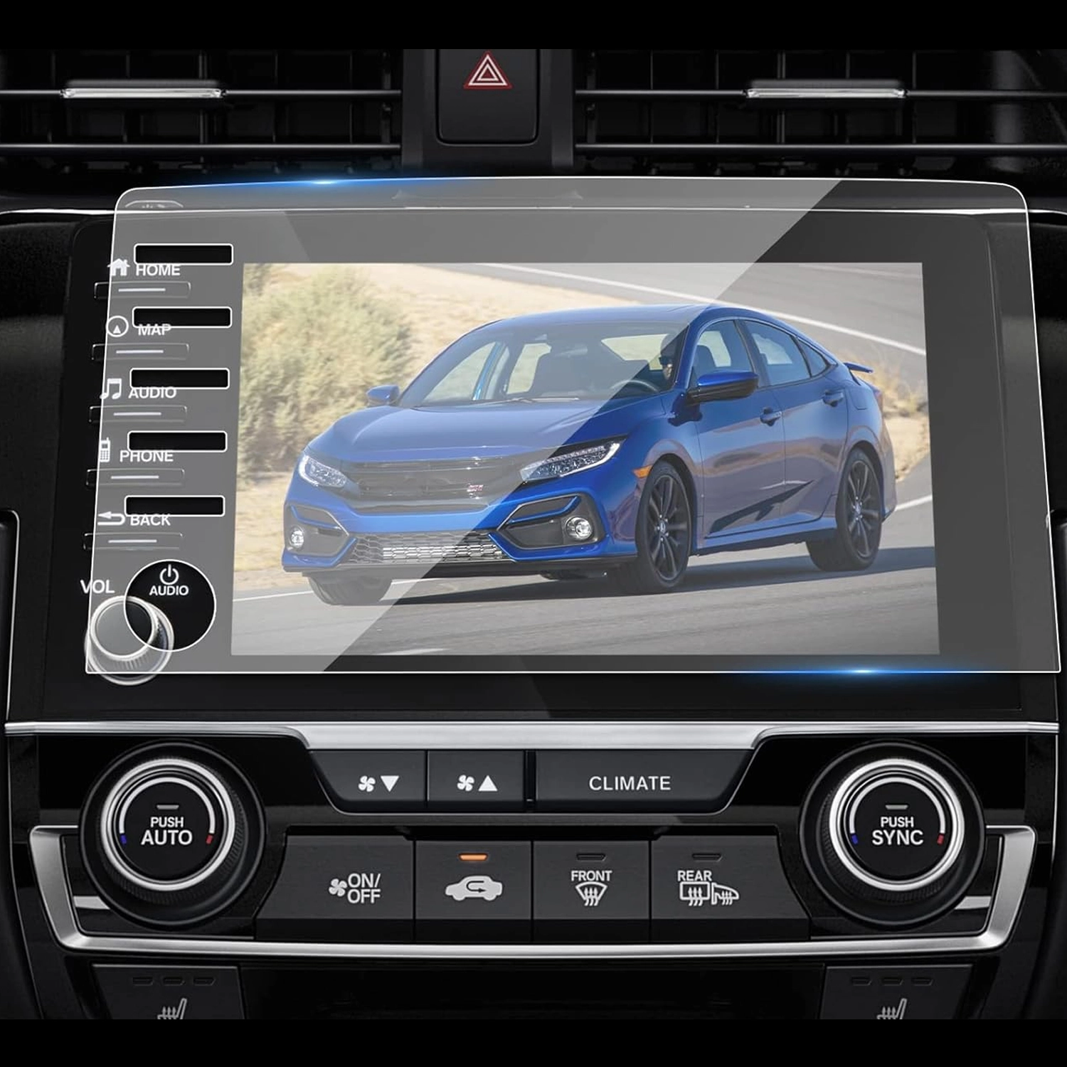 Forzacase Honda Civic 2019-2020 Navigasyon Multimedya uyumlu Nano Ekran Koruyucu Film - FC1117