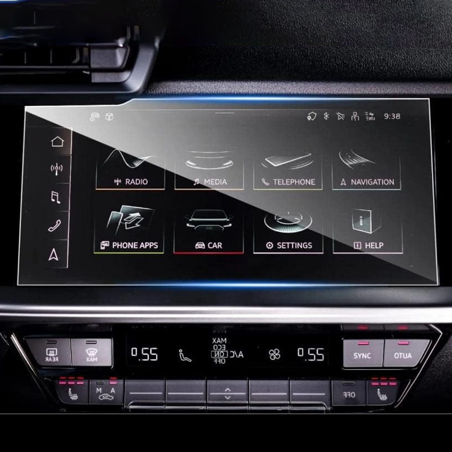 Forzacase Audi A3 2021-2025 Navigasyon Multimedya uyumlu Nano Ekran Koruyucu Film - FC1117
