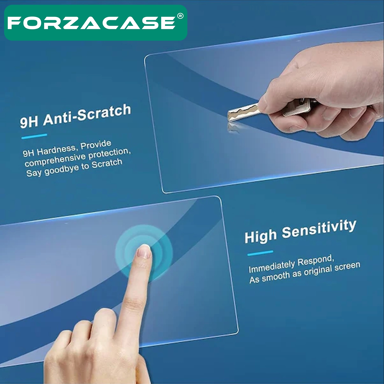 Forzacase 2in1 Tesla Model Y New Juniper Navigasyon Multimedya uyumlu Nano Ekran Koruyucu Film - FC1118