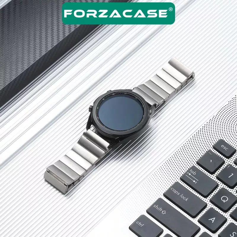Forzacase Havit M9030 Pro 46mm ile uyumlu Balık Sırtı Paslanmaz Çelik Kordon - FC1120