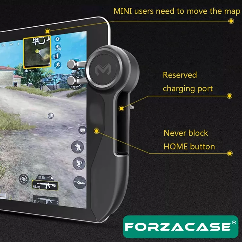Forzacase Tablet ile uyumlu 6 Parmak Tetik Pubg Mobile Joystic Oyun Kolu Tetik Düğmesi - FC1121