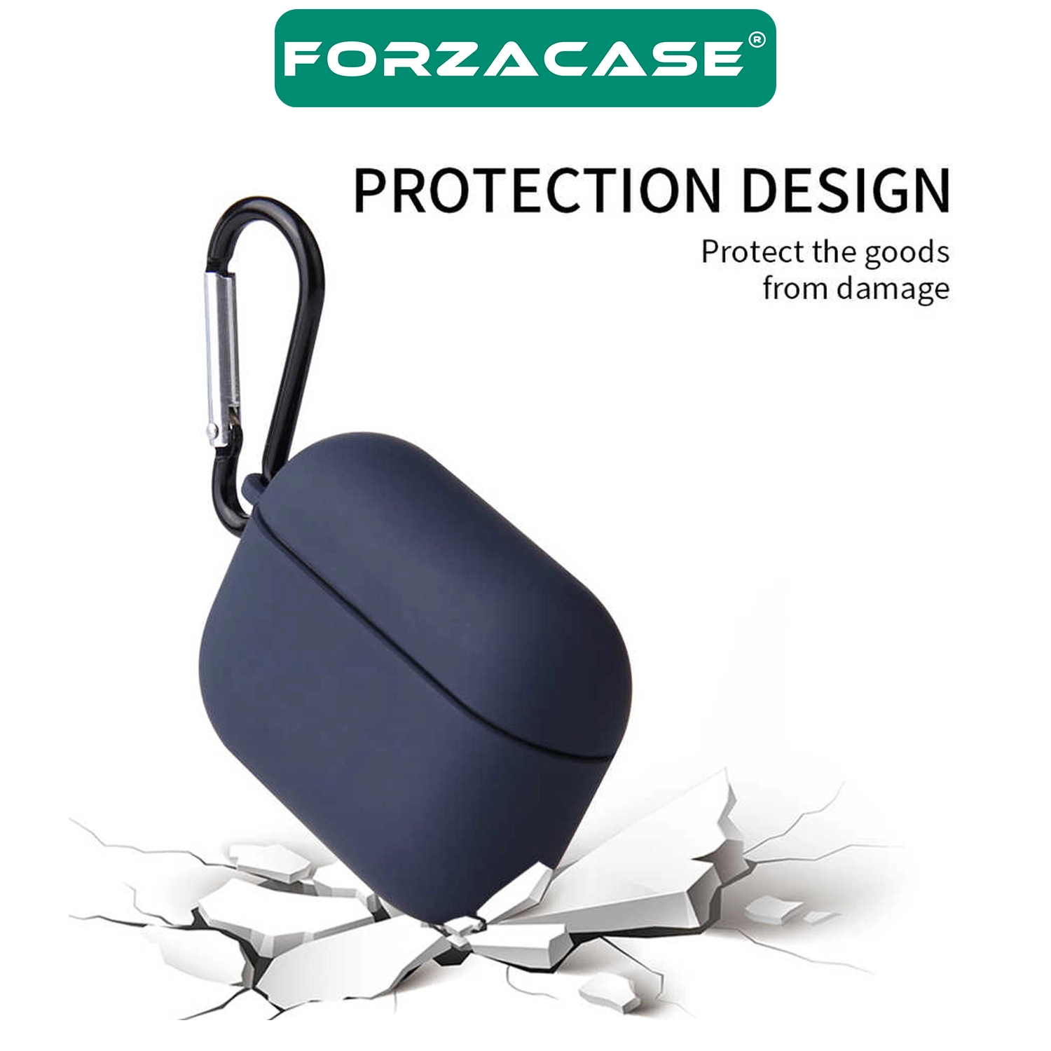 Forzacase Airpods Pro 3 ile uyumlu Anahtar Askılıklı Bluetooth Kulaklık Kılıfı - FC1125