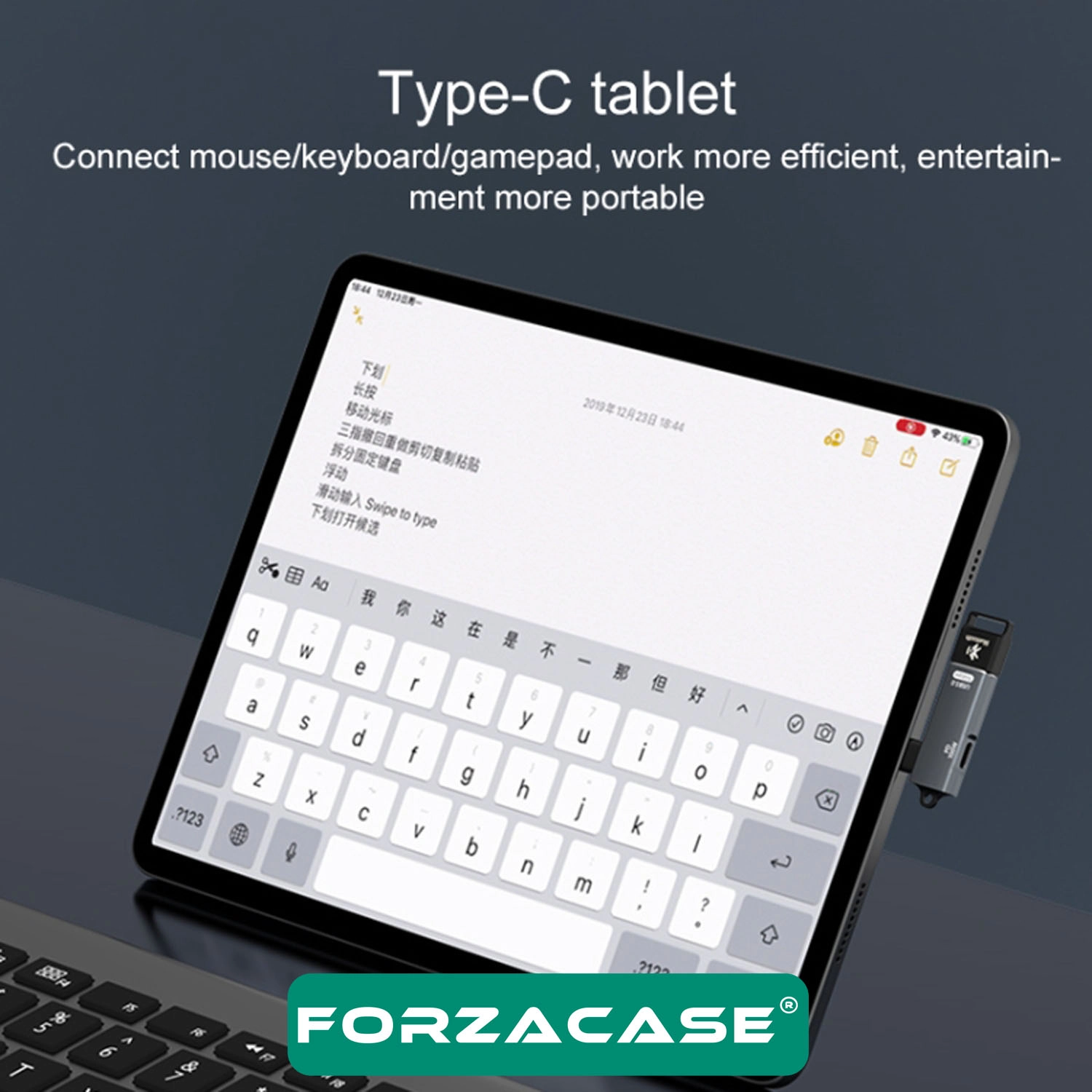 Forzacase Type-C to USB OTG Adaptör 5Gbps - PD 10W  Hızlı Veri Aktarım Adaptörü - FC1128