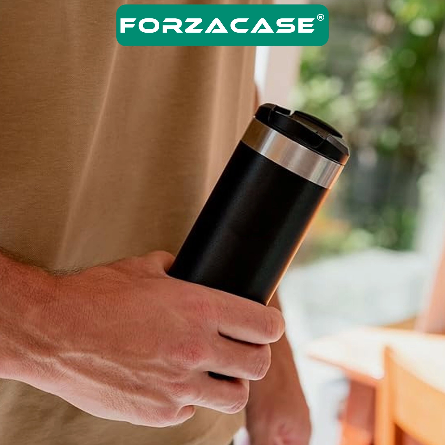Forzacase 304 Paslanmaz Çelik 450 ml 8 Saat Sıcak Soğuk Tutan Çay Kahve Su Termosu - FC1133