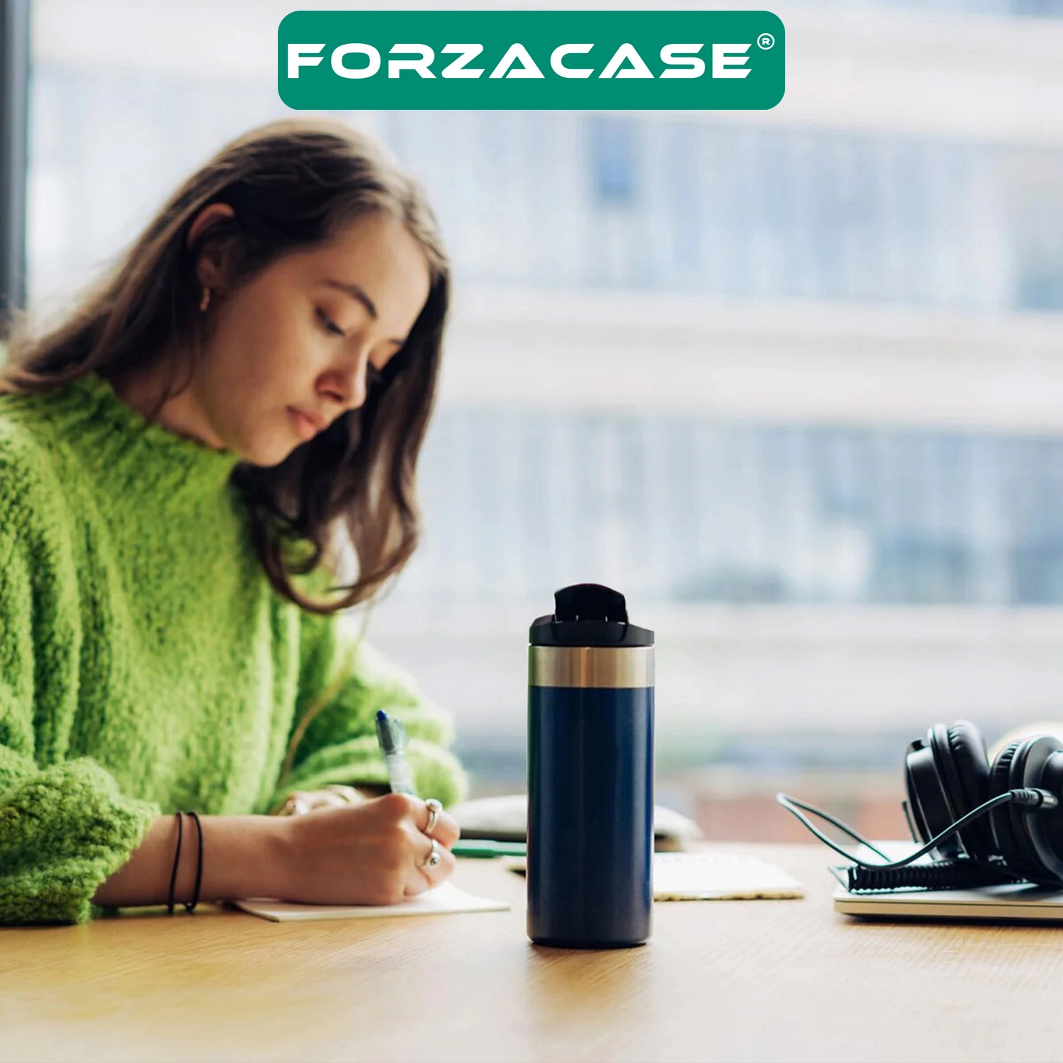Forzacase 304 Paslanmaz Çelik 450 ml 8 Saat Sıcak Soğuk Tutan Çay Kahve Su Termosu - FC1133