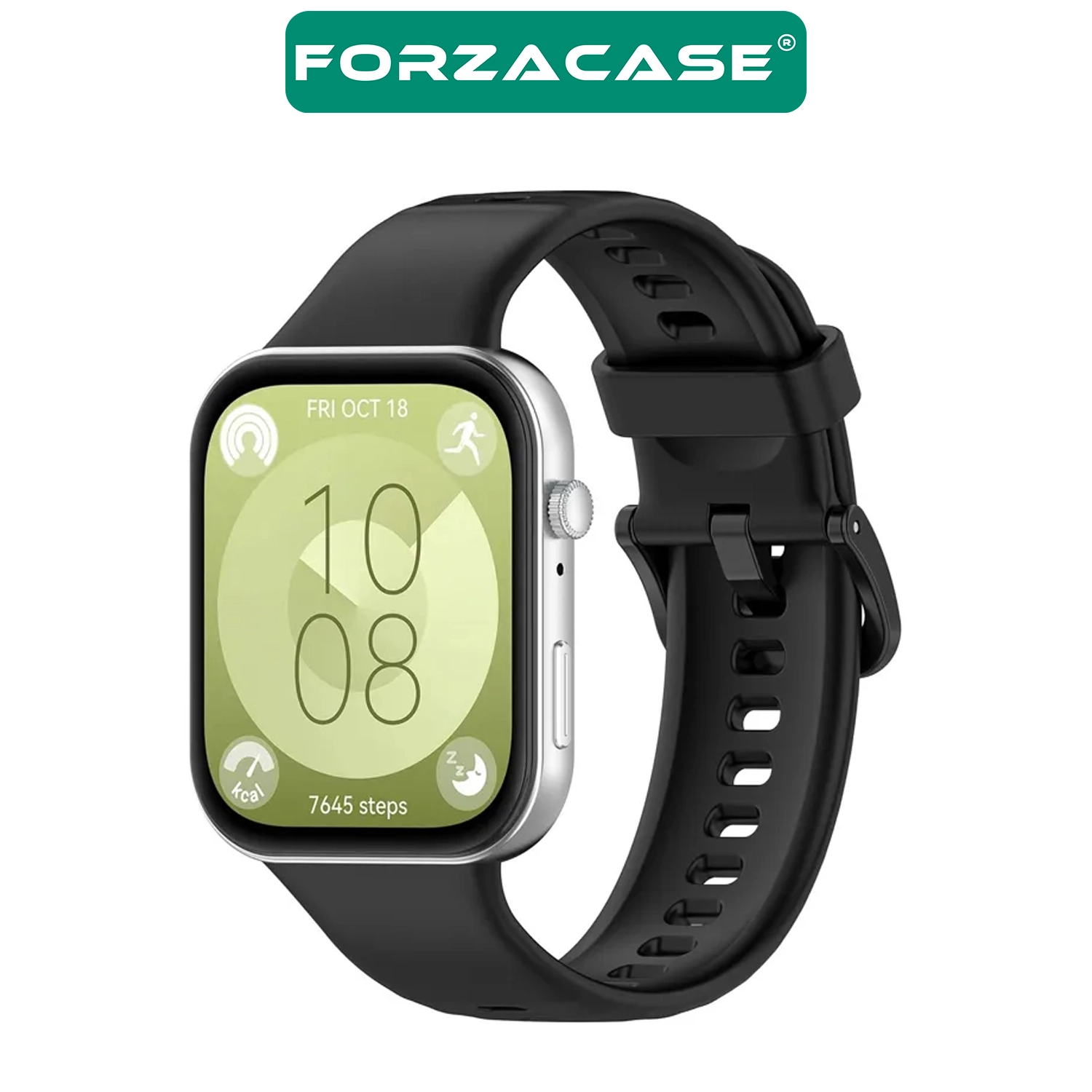 Forzacase Huawei Watch Fit 3 / 4 / 4 Pro ile uyumlu Silikon Kordon Kayış - FC1135