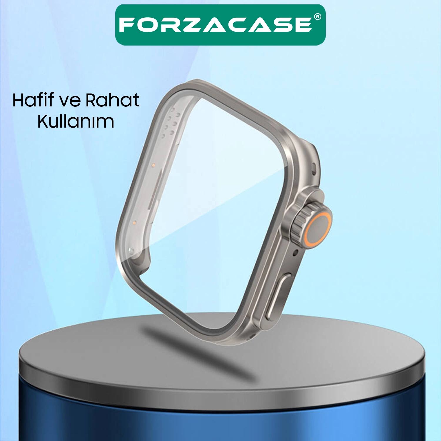 Forzacase Huawei Watch Fit 3 uyumlu Apple Watch Ultra 49mm Dönüştürücü Ekran Koruyuculu Kasa FC1144