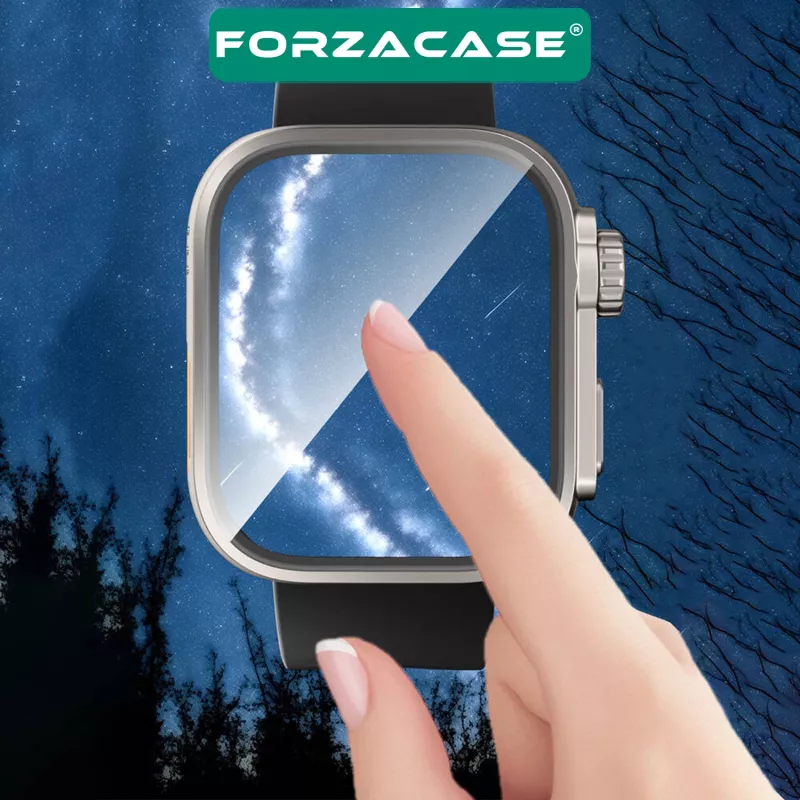 Forzacase Huawei Watch Fit 3 uyumlu Apple Watch Ultra 49mm Dönüştürücü Ekran Koruyuculu Kasa FC1144