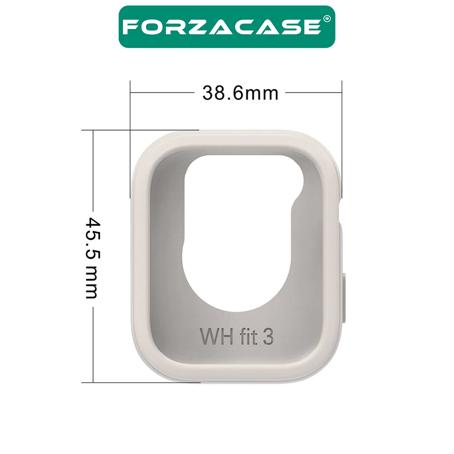 Forzacase Huawei Watch Fit 3 İle Uyumlu Önü Açık Silikon TPU Kasa Koruyucu Kılıf - FC1145
