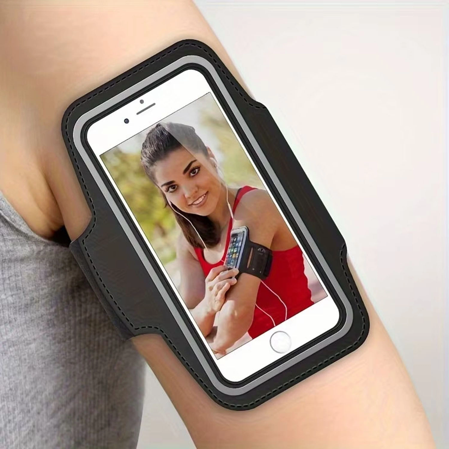 Forzacase iPhone 11 Pro ile uyumlu Spor ve Koşu İçin Anahtar Kulaklık Girişli Kol Bandı - FC1147