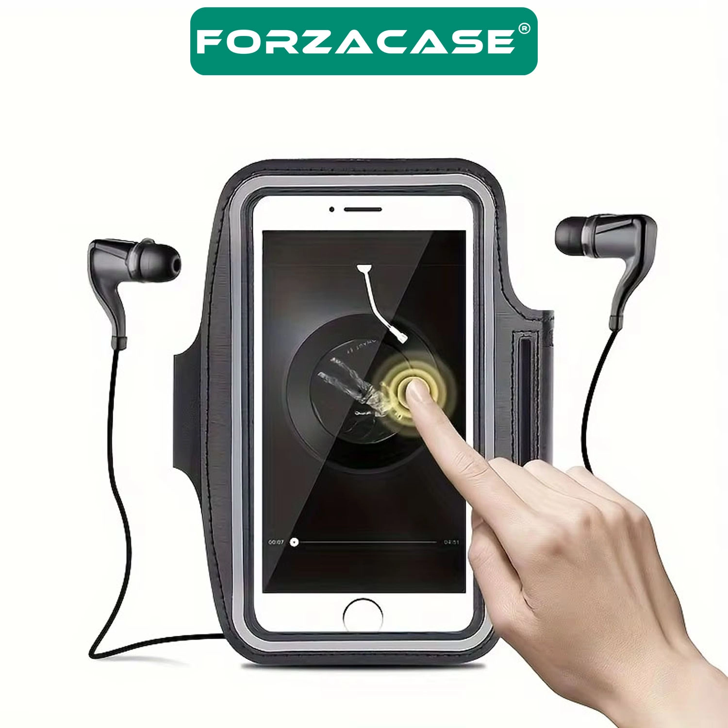 Forzacase iPhone 11 Pro ile uyumlu Spor ve Koşu İçin Anahtar Kulaklık Girişli Kol Bandı - FC1147