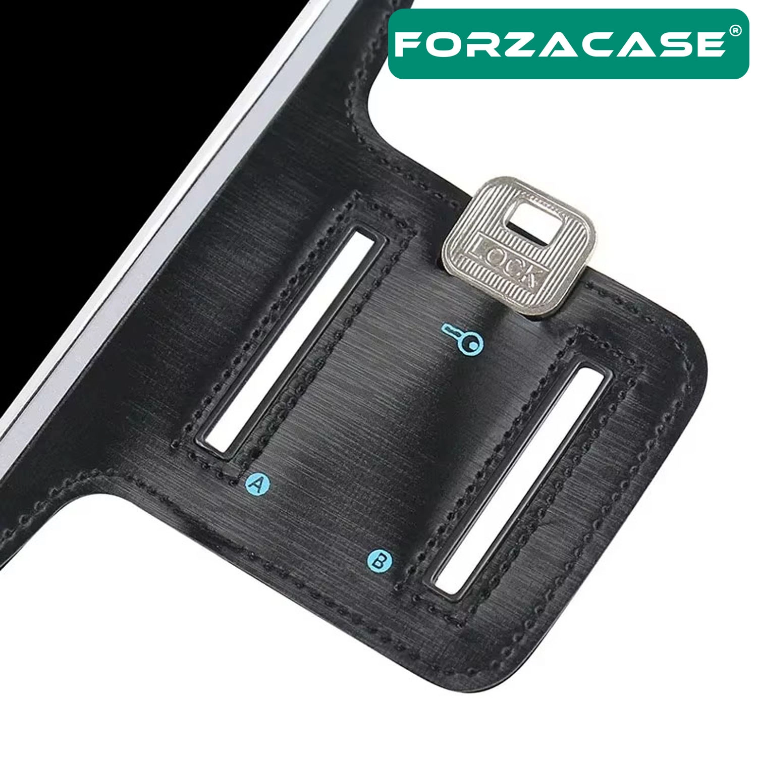Forzacase iPhone 11 Pro ile uyumlu Spor ve Koşu İçin Anahtar Kulaklık Girişli Kol Bandı - FC1147