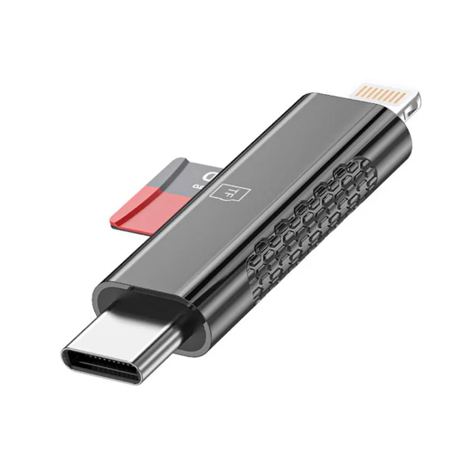 Forzacase 3in Lightning Type-C TF SD Kart Okuyucu Adaptör Reader - FC1155