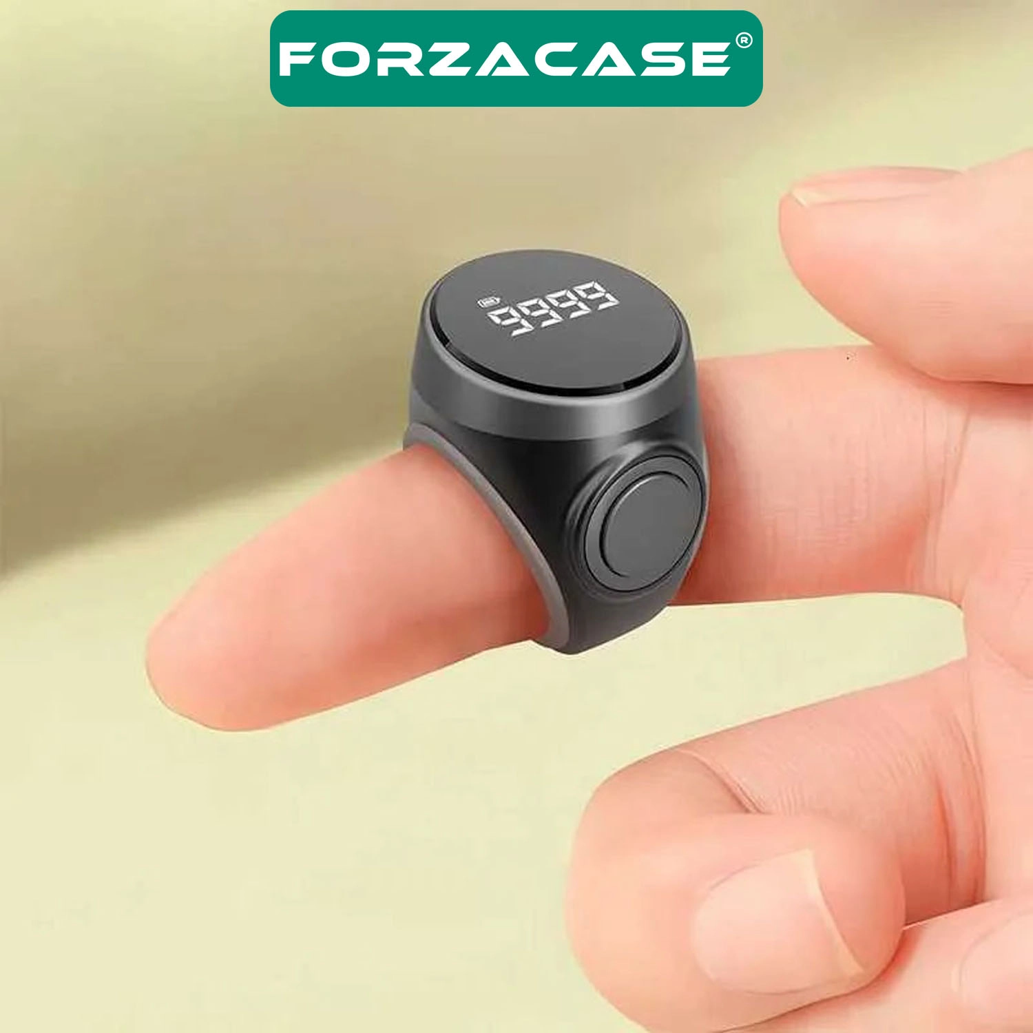 Forzacase Akıllı Dijital Zikir Yüzüğü LED Ekranlı Tesbih Tur Sayacı - FC1158