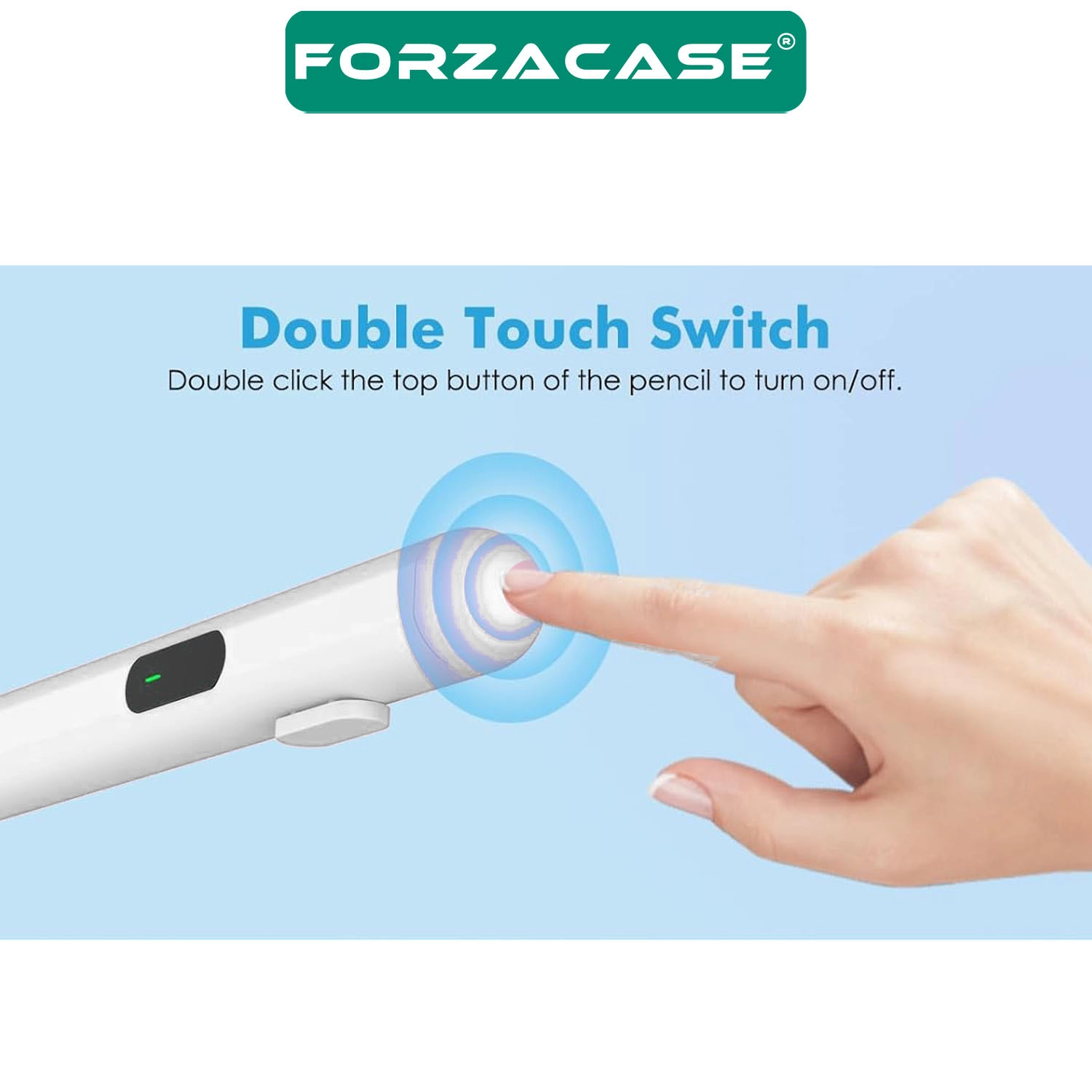 Forzacase iOS Android Tablet ve Telefonlar ile uyumlu Led Göstergeli Dokunmatik Kalem - FC1161