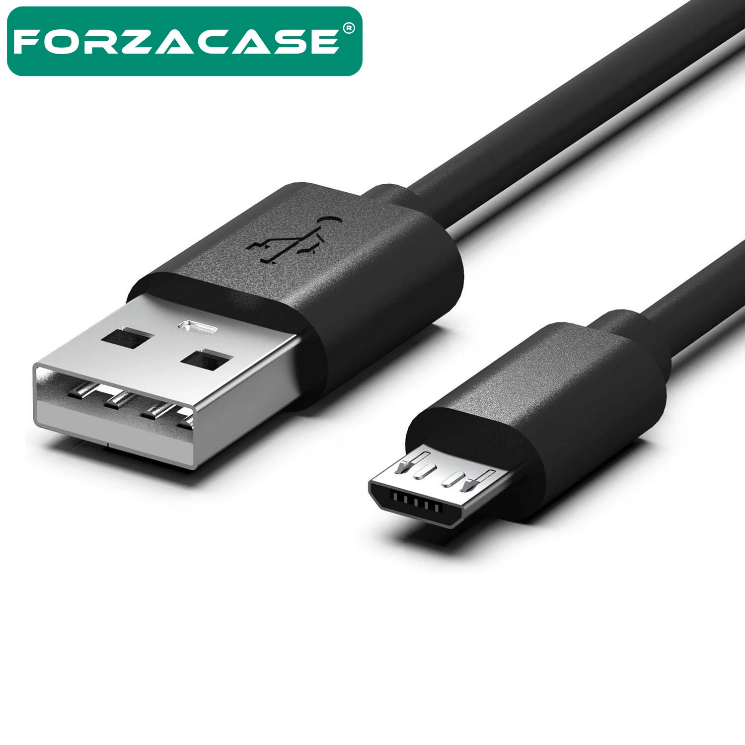 Forzacase 3A Micro USB Şarj ve Data Kablosu 3 metre Siyah - FC1171