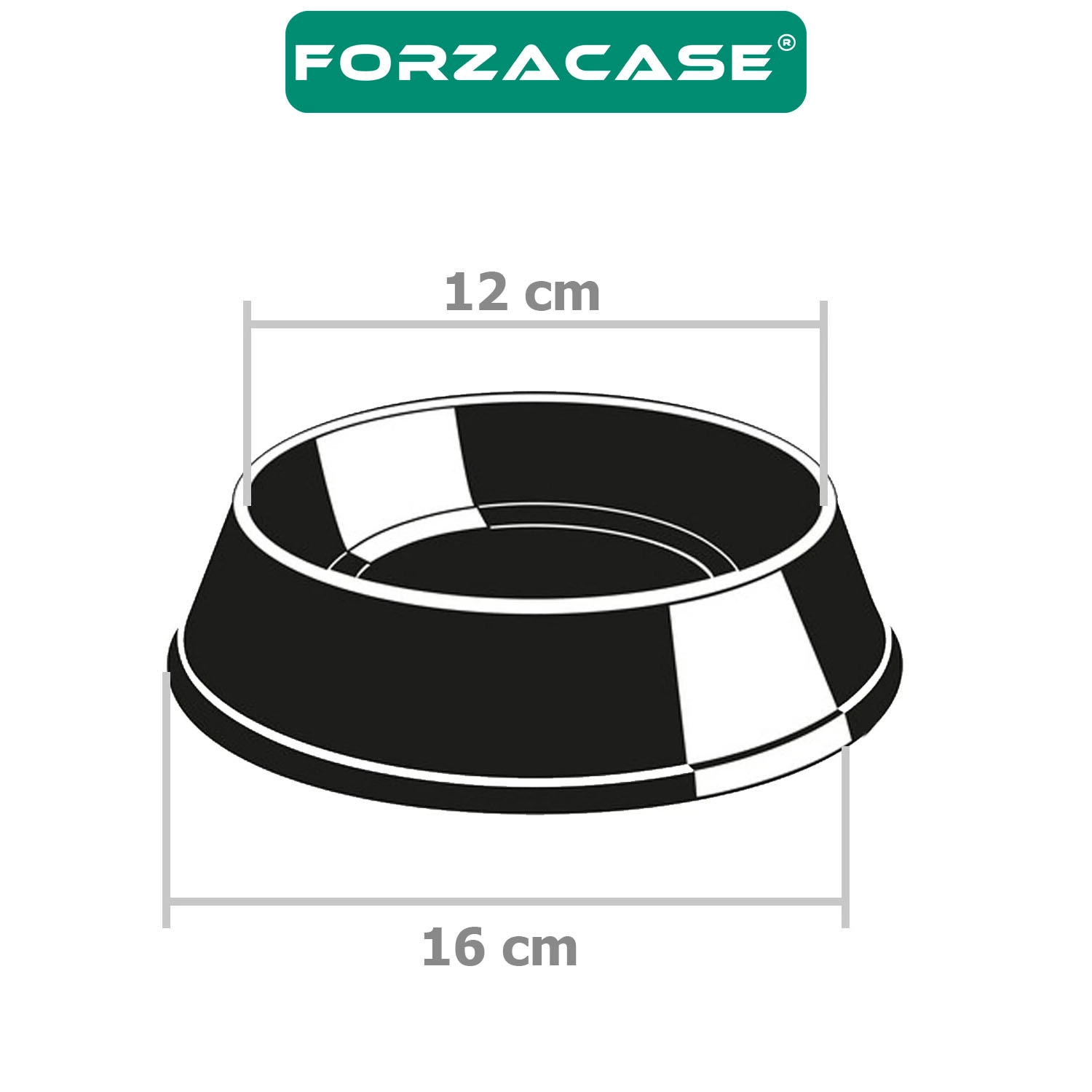 Forzacase 16 cm 250 ml Kediler ve Köpekler için Taşınabilir Pratik Metal Mama ve Su Kabı - FC1174