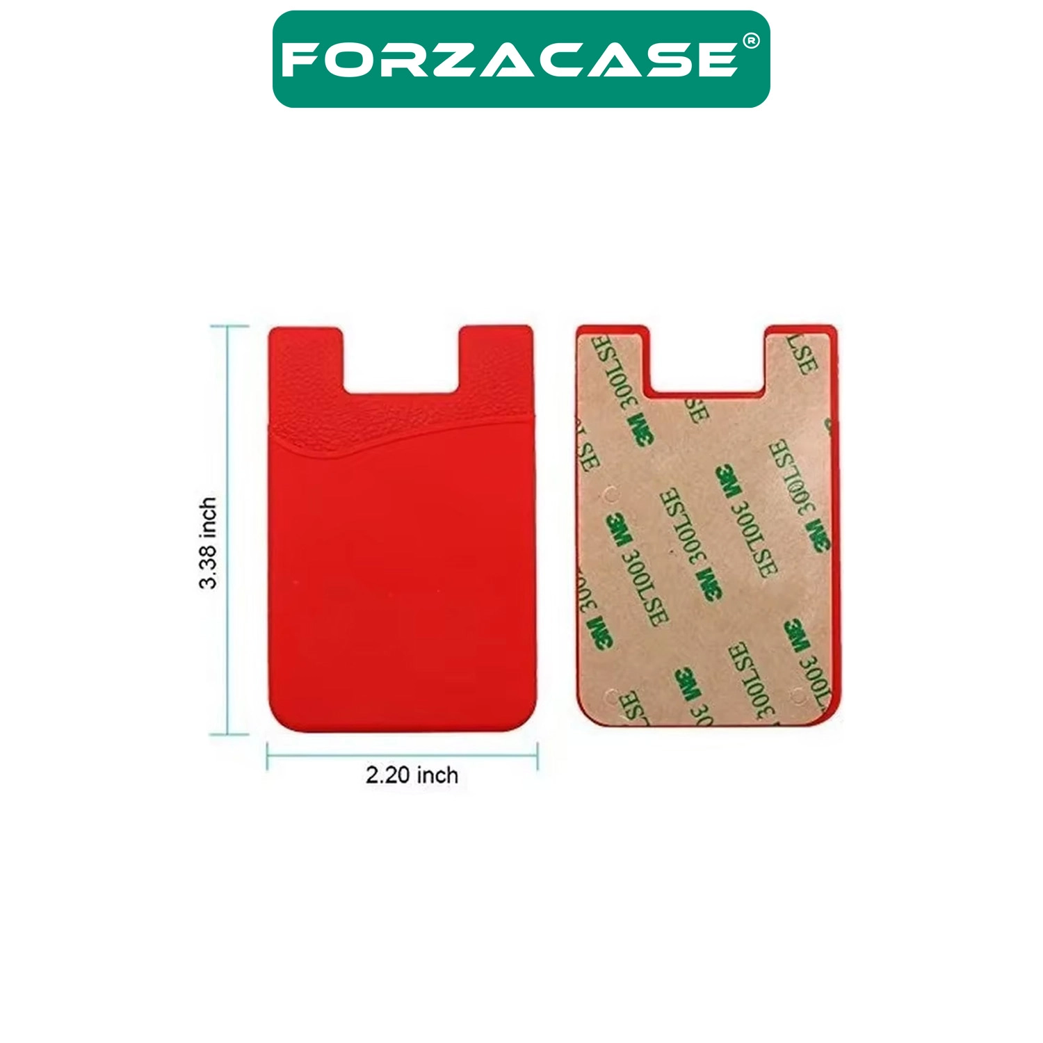 Forzacase Tüm Cep Telefonları ile uyumlu 3M Yapışkanlı Silikon Cüzdan Kartlık Cep - FC1179