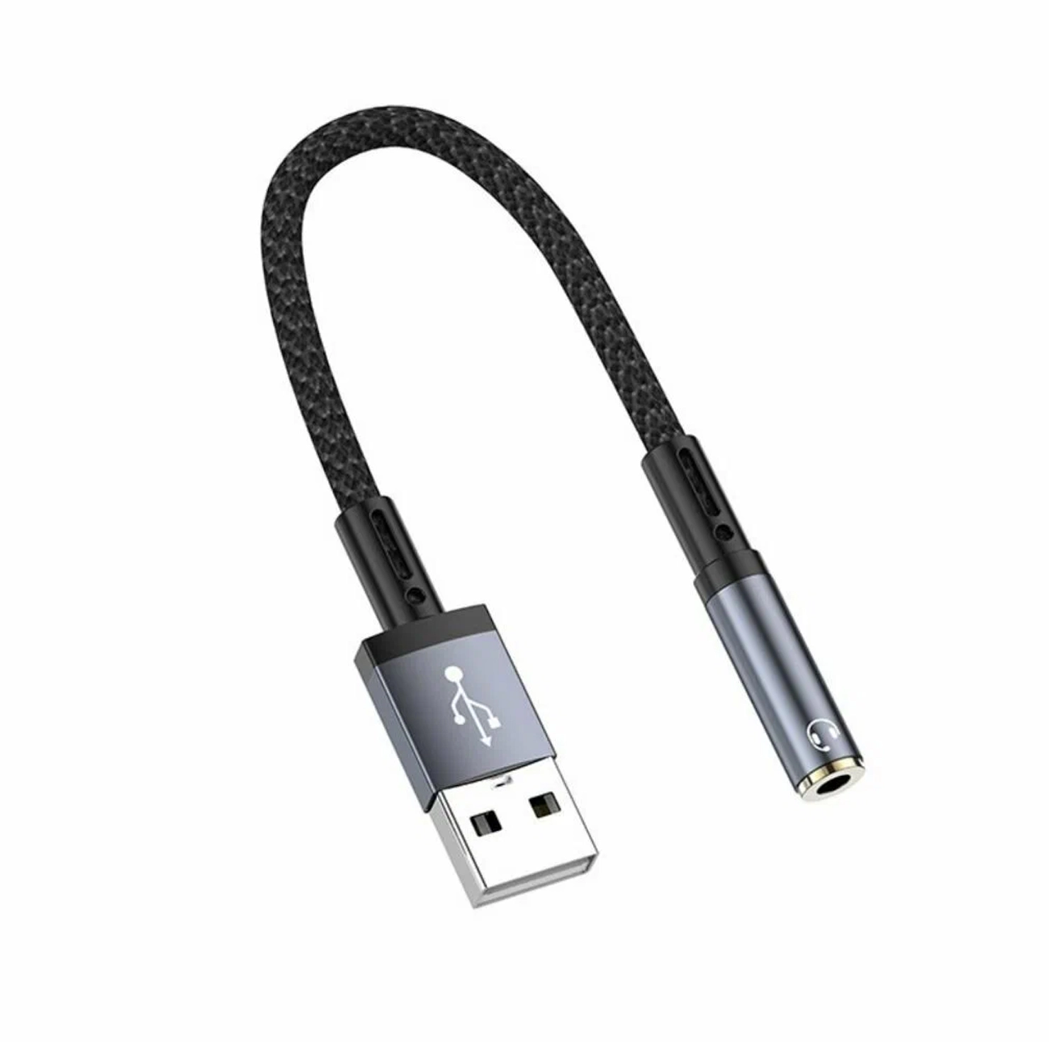 Forzacase USB-A Girişli Telefonlarla Uyumlu Kablolu Kulaklık Çevirici Jack Aux Çevirici - FC1181
