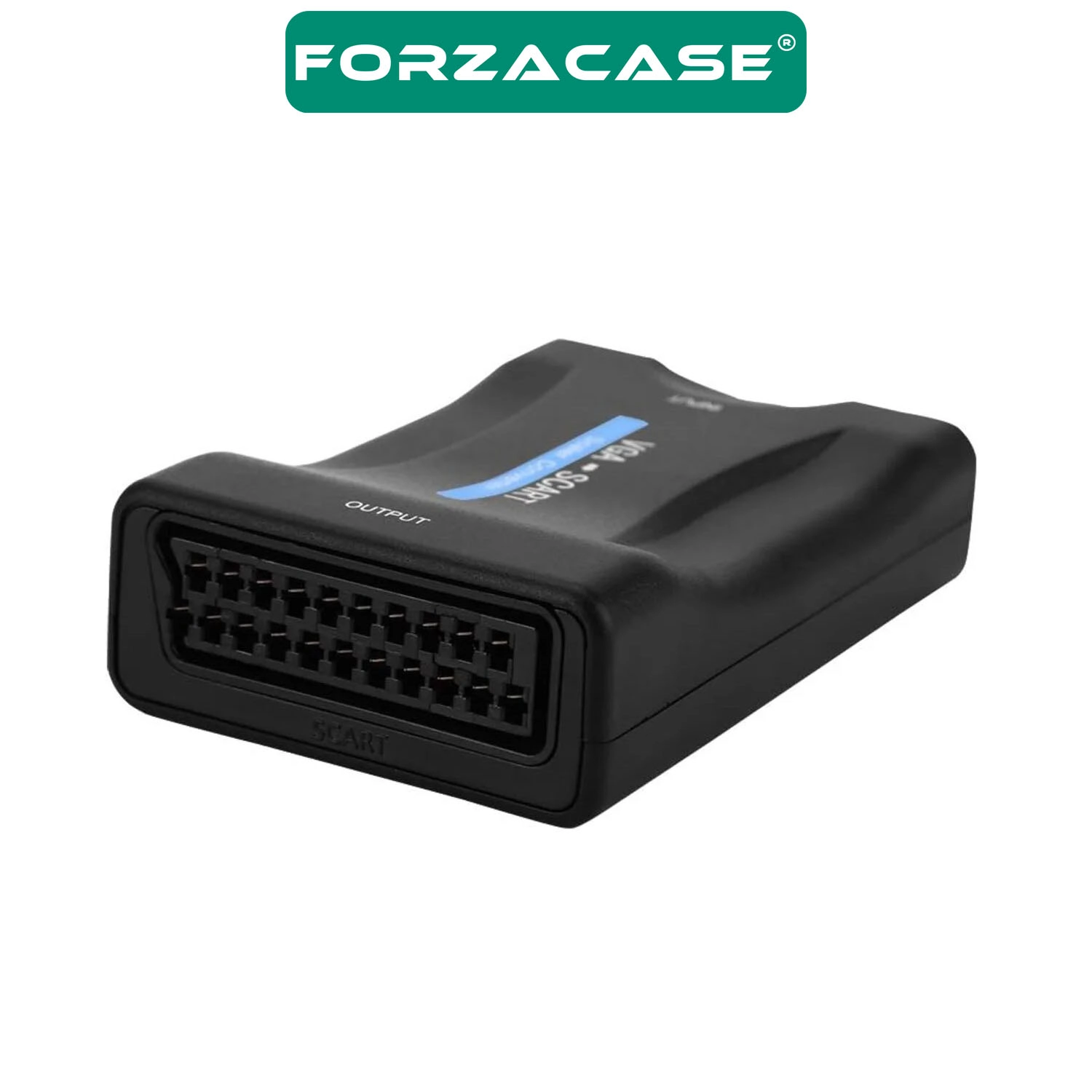 Forzacase VGA to SCART Ses Destekli Aktif Dönüştürücü 1080P Scaler VGA SCART Çevirici - FC1208