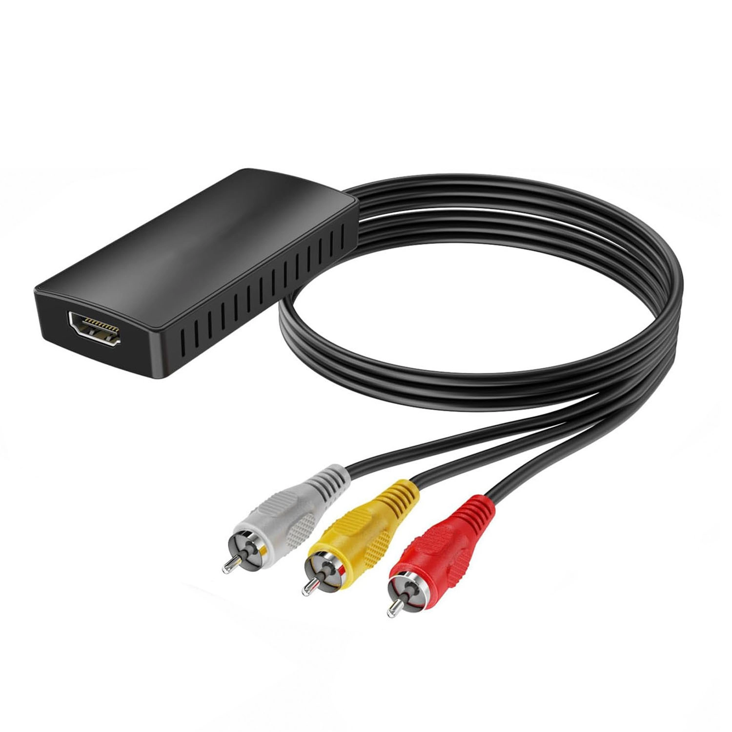 Forzacase AV to HDMI Çevirici Adaptör RCA (Kırmızı-Beyaz-Sarı) HDMI Dönüştürücü Full HD 1080p FC1209
