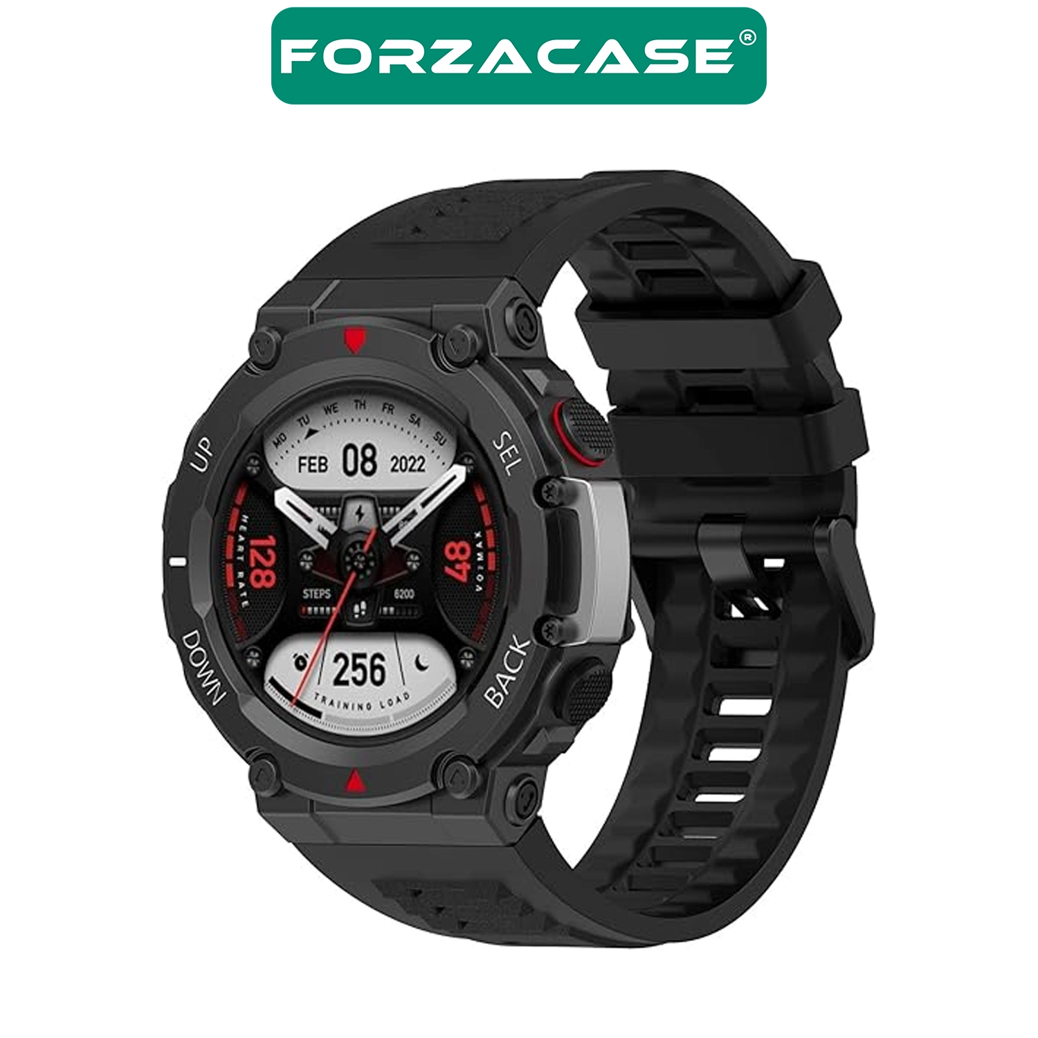 Forzacase Amazfit T-Rex 2 ile uyumlu Silikon Kordon Kayış - FC1211