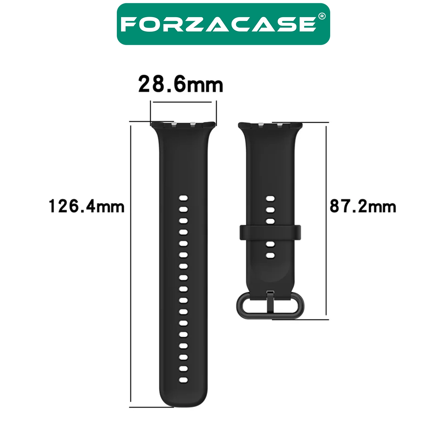 Forzacase Honor Watch 5 ile uyumlu Tokalı Silikon Kordon Kayış - FC1213