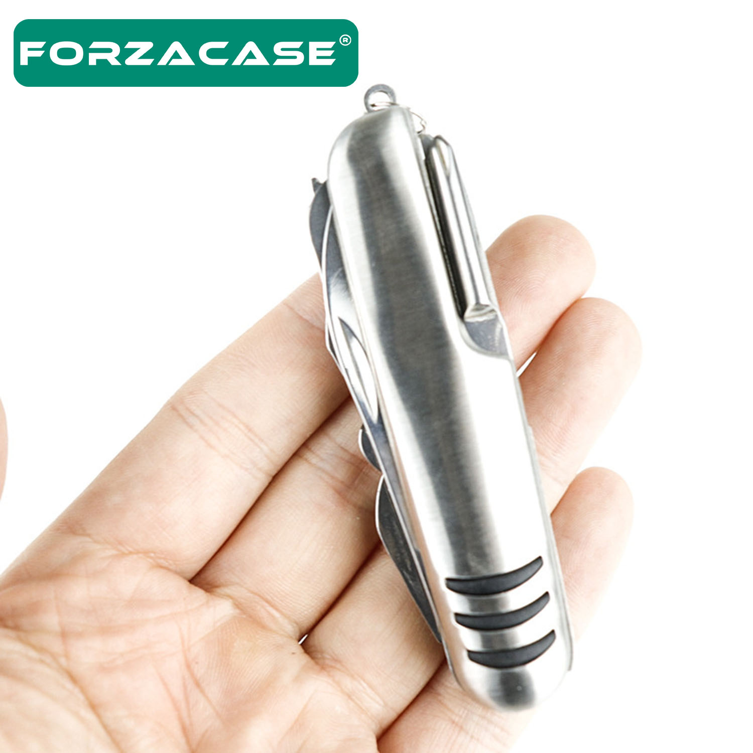 Forzacase Çok Amaçlı Çakı 7 Fonksiyonlu İsviçre Çakısı Katlanır Metal Çakı - FC122