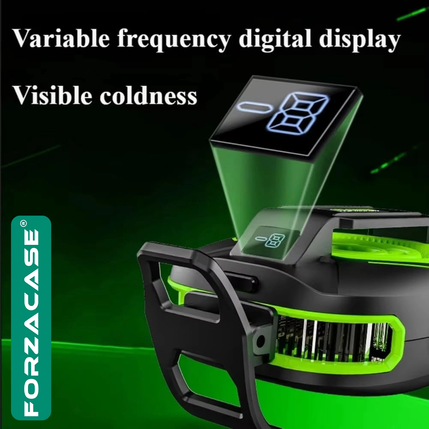 Forzacase RGB Manyetik Kablosuz 3000 mAh Powerbankli Telefon Soğutucu Radyatör Isı Önleyici Fan - FC1222