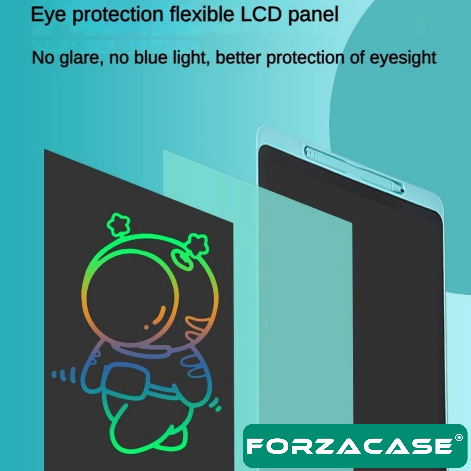 Forzacase 20 inch LCD Panel Dijital Kalemli Çizim Yazı Tahtası Eğitim Tableti - FC1226