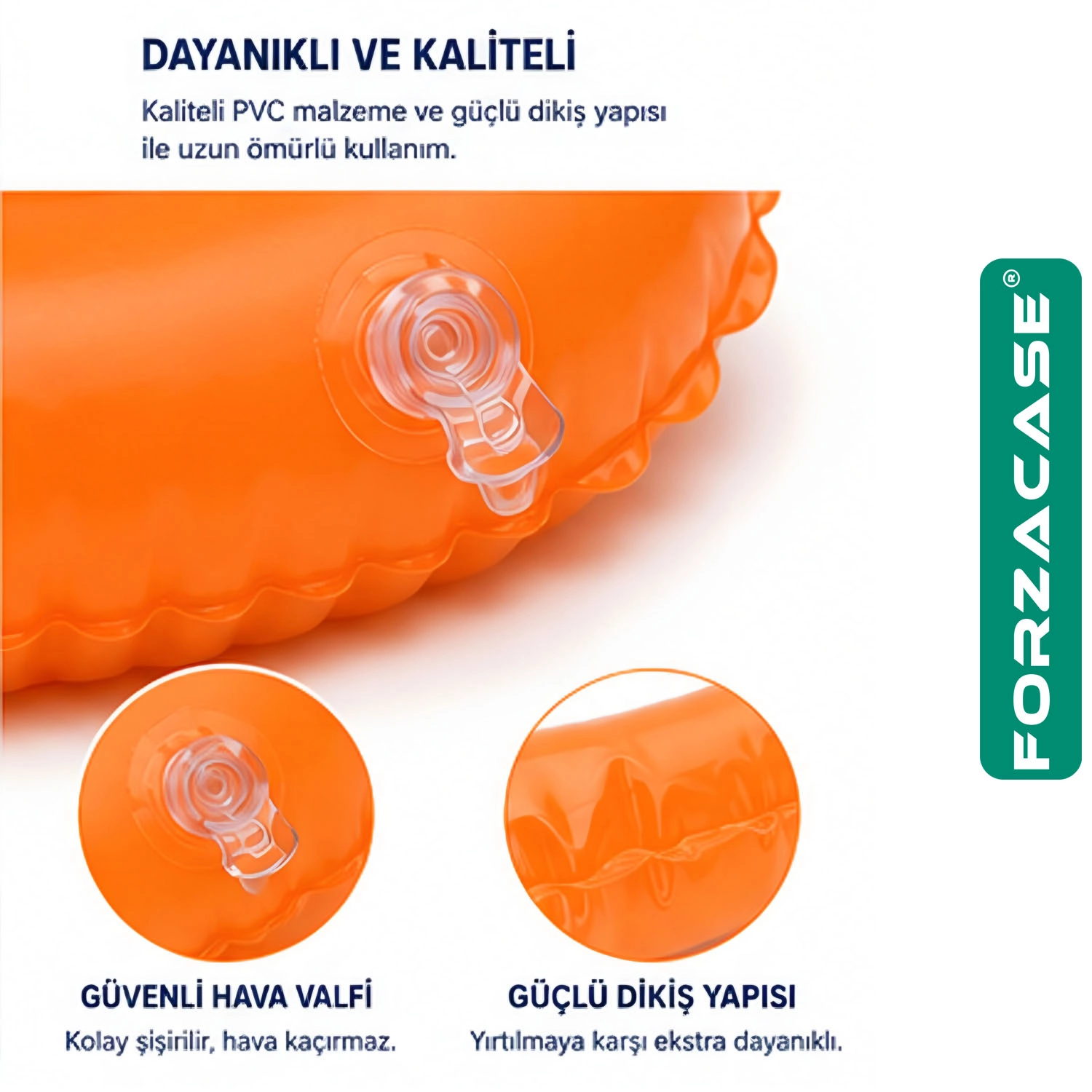 Forzacase 6-9 Yaş Çocuklar için uygun Deniz Havuz Yüzme Simidi Can Simidi 61 cm - FC1235