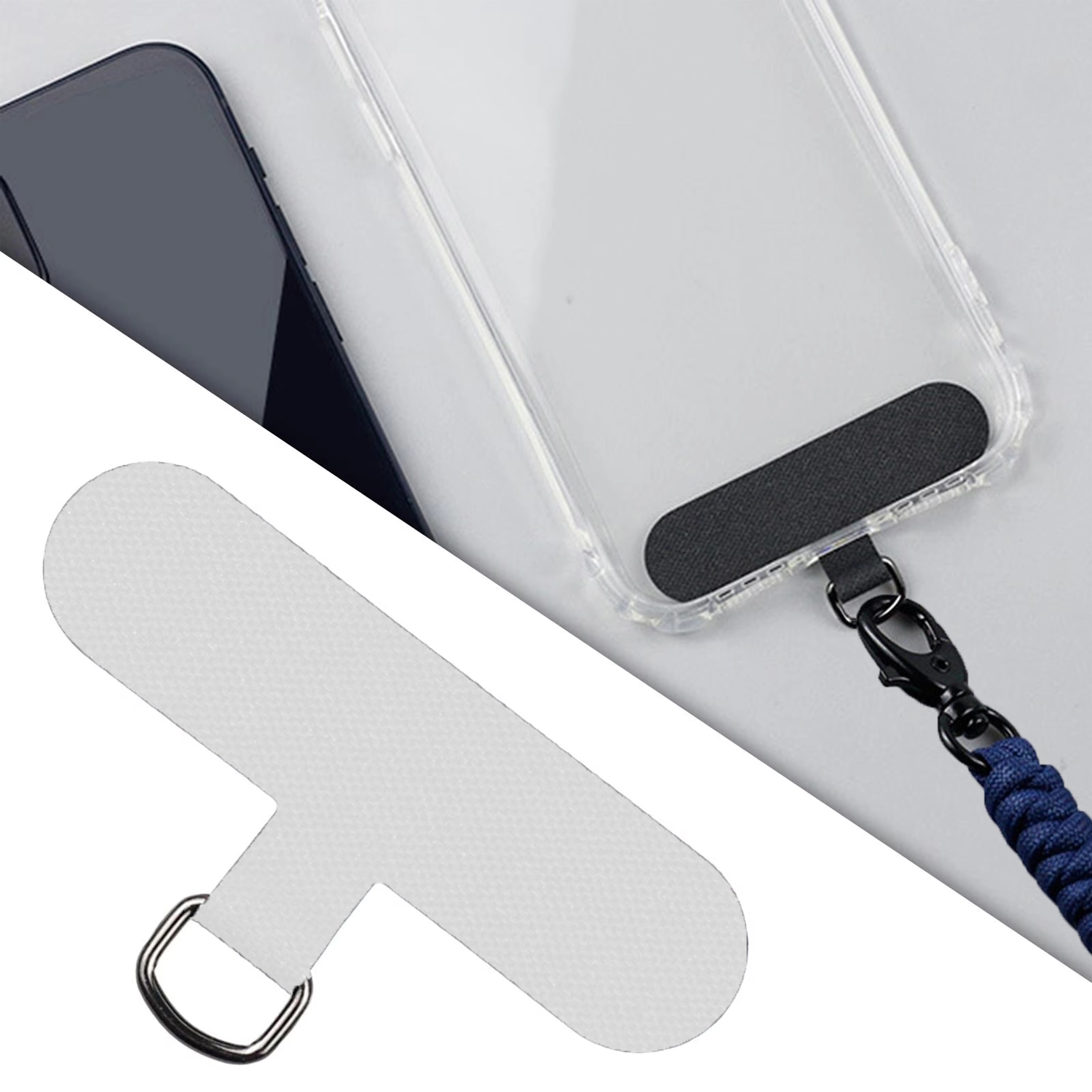 Forzacase 360 Döner Başlıklı Telefon İp Askılıklar için Kılıf İçi Telefon Zinciri Sabitleme Aparatı Askı Pedi - FC1238