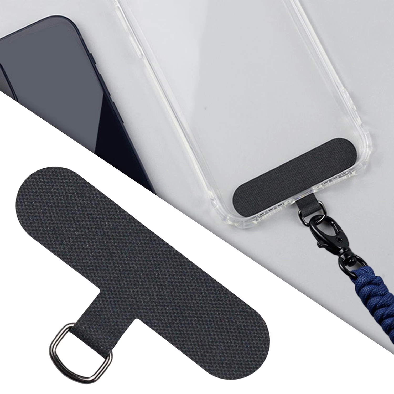 Forzacase 360 Döner Başlıklı Telefon İp Askılıklar için Kılıf İçi Telefon Zinciri Sabitleme Aparatı Askı Pedi - FC1238