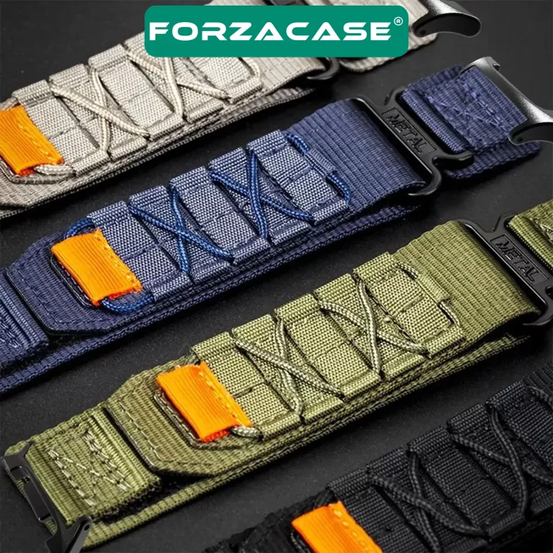 Forzacase Xiaomi Watch S5 46mm ile uyumlu Orbital Örgülü Halat Tasarımlı Hasır Kordon - FC1240