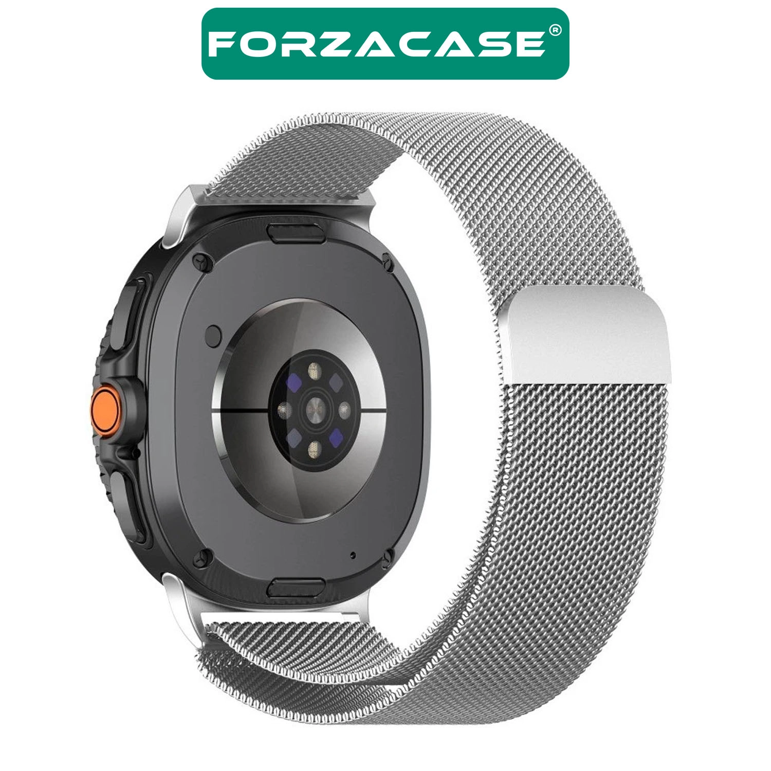 Forzacase Samsung Galaxy Watch 8 44mm ile uyumlu Metal Mıknatıslı Kordon Kayış - FC1246