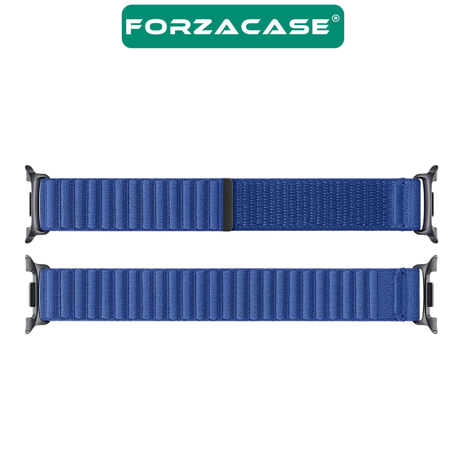 Forzacase Samsung Galaxy Watch 8 44mm ile uyumlu Cırtlı Hasır Örgü Kumaş Kordon Kayış - FC1248