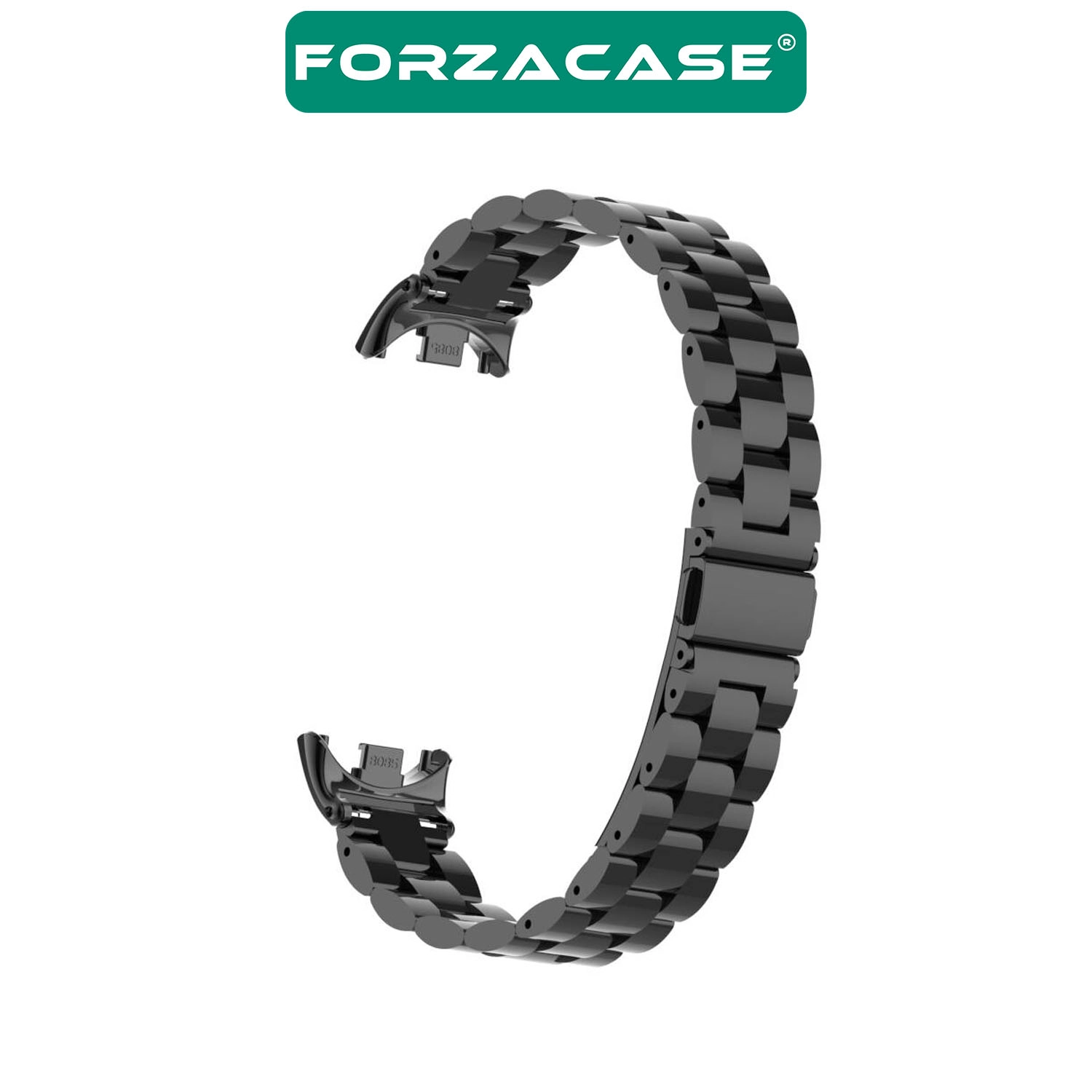 Forzacase Xiaomi Mi Band 8 / 9 / 10 ile uyumlu Metal Baklalı Kordon Kayış - FC1257
