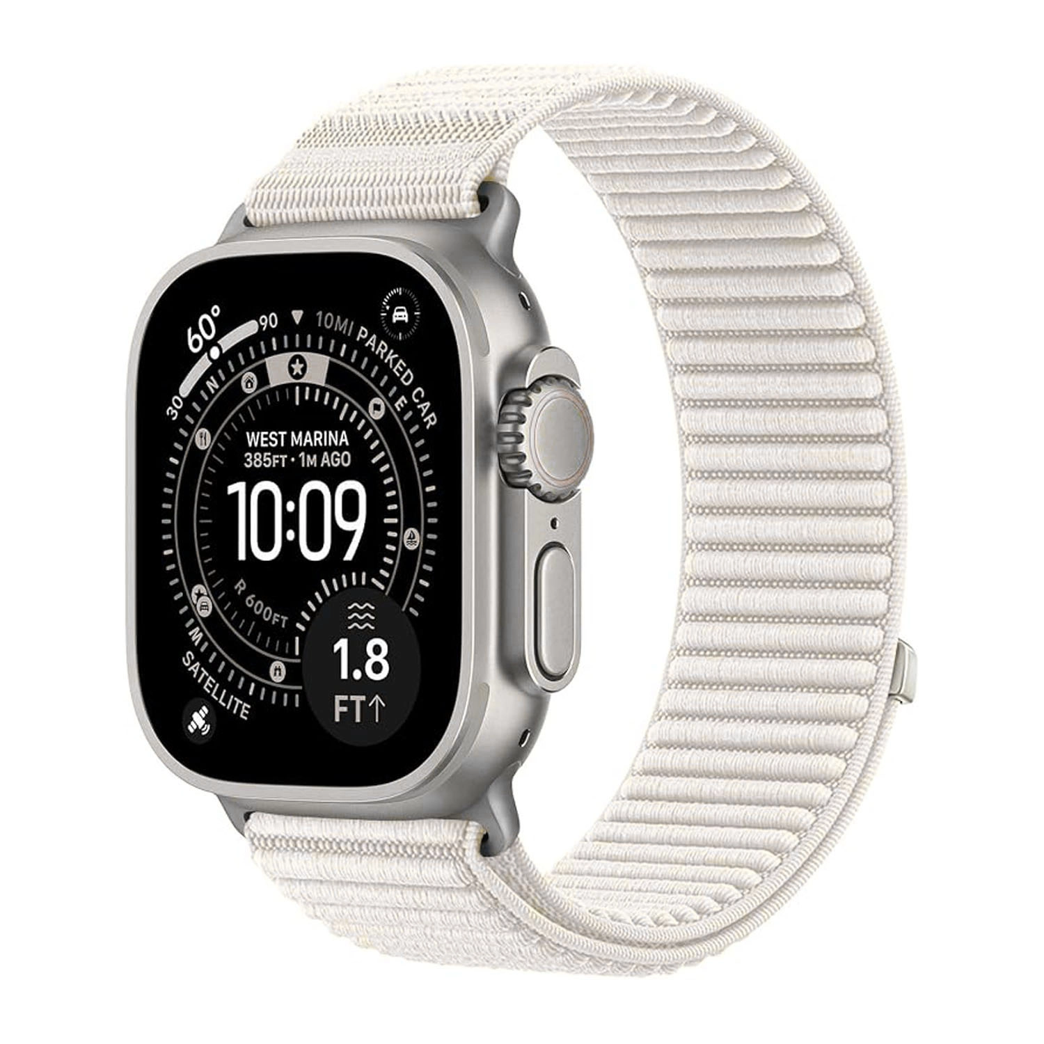 Forzacase Apple Watch 8 45mm ile uyumlu Wave Desen Hasır Örgü Cırtlı Kordon Kayış - FC1258