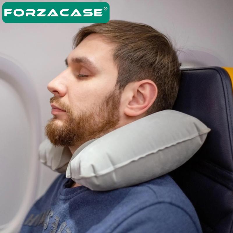 Forzacase Şişme Seyahat Yastığı Araç Uçak Yolculuk Boyun Yastığı  - FC128