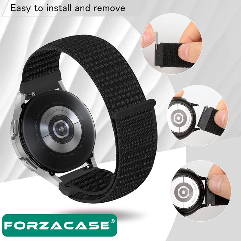 Forzacase Amazfit Bip / Bip Lite için Esnek Hasır Örgü Kordon Kayış - FC140