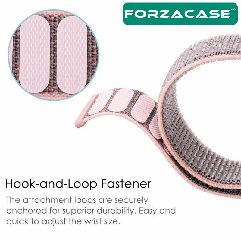 Forzacase Amazfit Bip / Bip Lite için Esnek Hasır Örgü Kordon Kayış - FC140