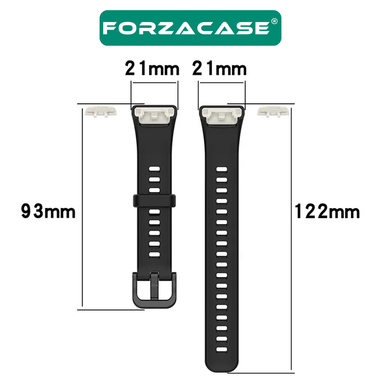 Forzacase Honor Band 6 için Silikon Kordon Kayış - FC147