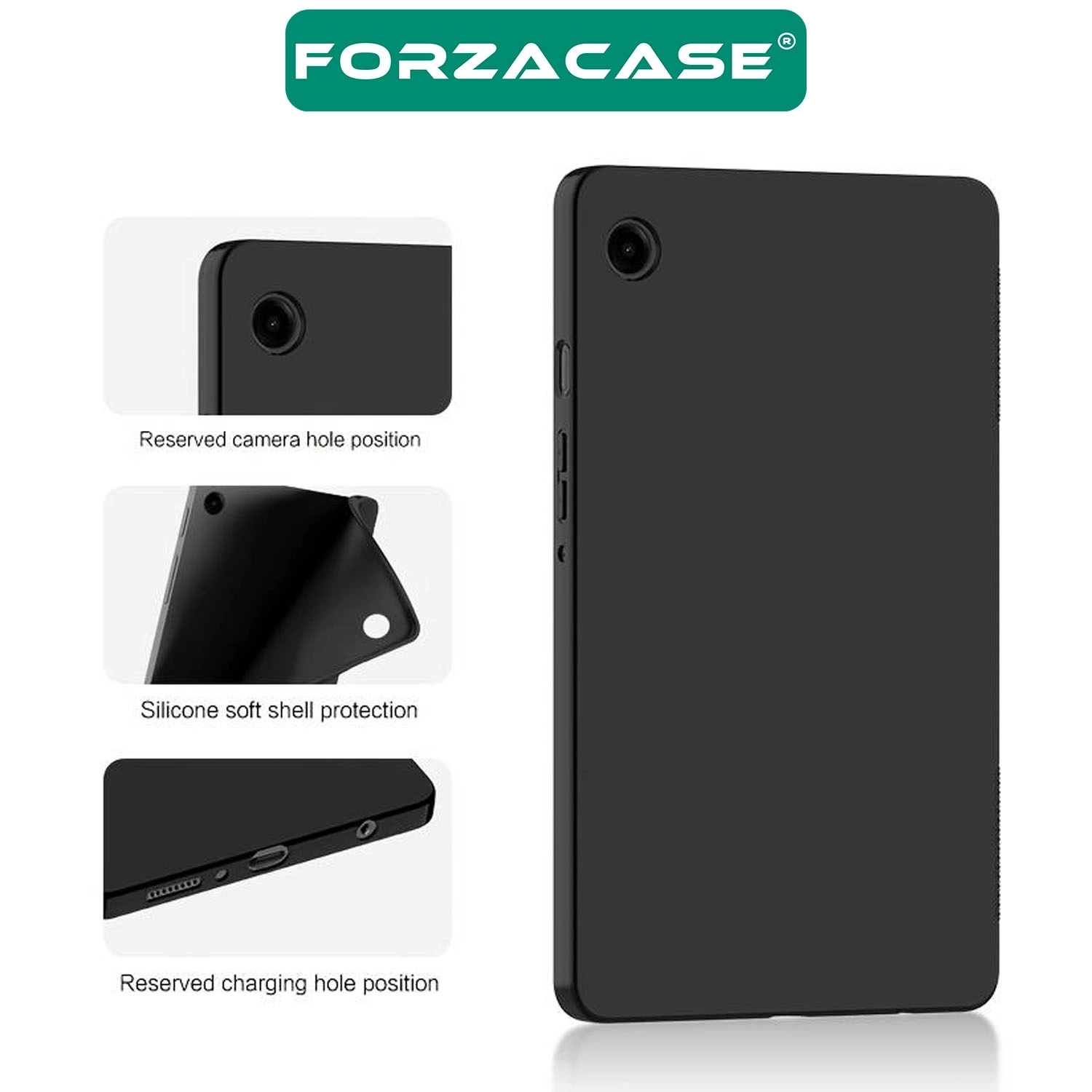 Forzacase Samsung Galaxy Tab S9 11 inch X710 Tablet ile Uyumlu Silikon Kılıf - FC155