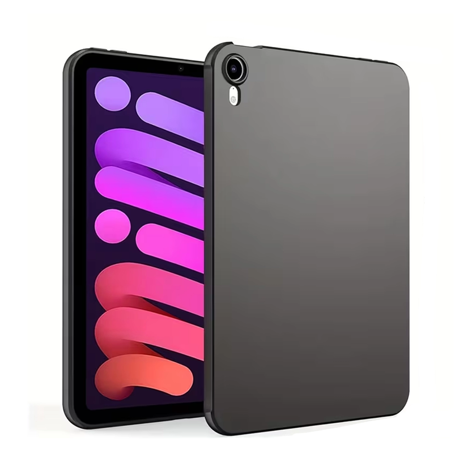 Forzacase iPad Mini (A17 Pro) Tablet ile Uyumlu Silikon Kılıf Siyah - FC155