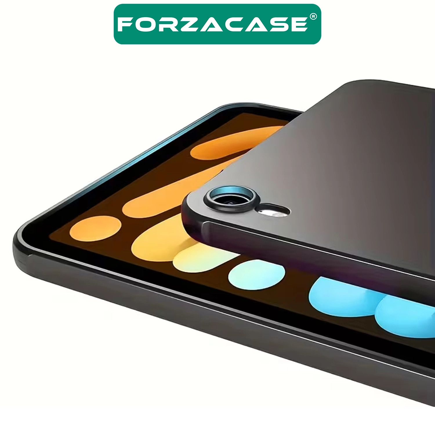 Forzacase iPad Mini (A17 Pro) Tablet ile Uyumlu Silikon Kılıf Siyah - FC155