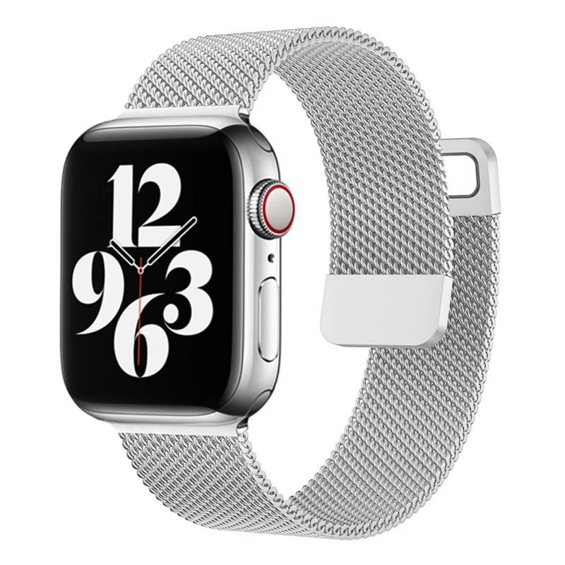 Forzacase Apple Watch 12 46mm ile uyumlu Metal Mıknatıslı Kordon Kayış - FC157