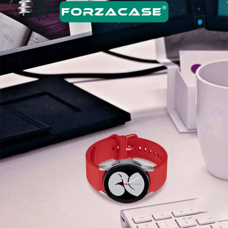 Forzacase Samsung Galaxy Watch FE ile uyumlu Silikon Kordon Kayış - FC163